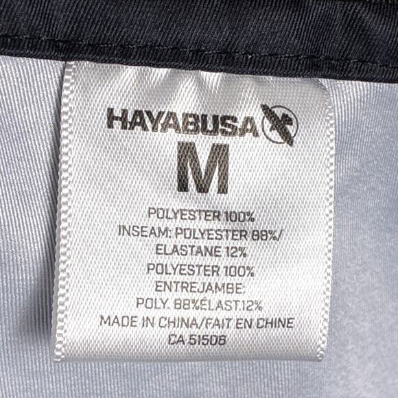 Hayabusa Shorts Mens M Black Gray Hex Camo MMA Grappling Jiu-Jitsu Muay Thai - Picture 9 of 10